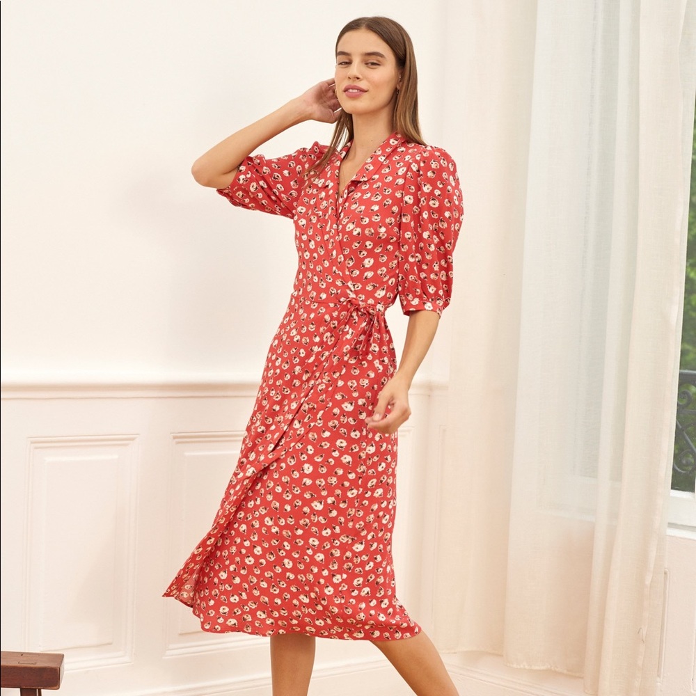 Rose print Rouje Louisa Dress F/W 2020